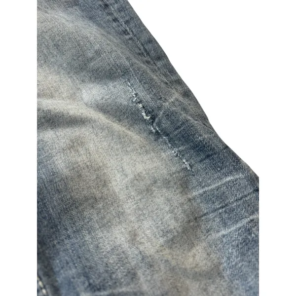 Miss Me Jeans Size 27 Womens Mid Rise Easy Crop Blue Distressed Embellished - Image 11