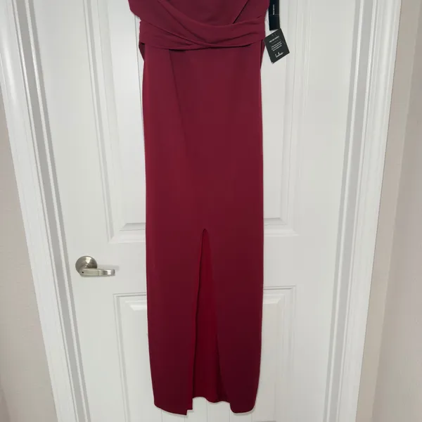 Lulus XL Own Night Berry Pink‎ Strapless Maxi Modern Evening Dress Sophisticated - Image 8