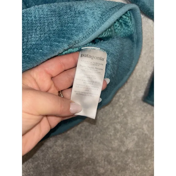 Patagonia‎ Re-Tool Snap-T Fleece Pullover Teal Green Women's Sz S - Image 6