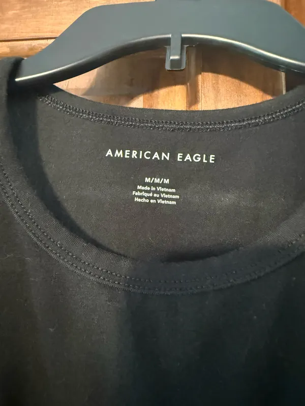 American Eagle Black Crop Top - Image 2