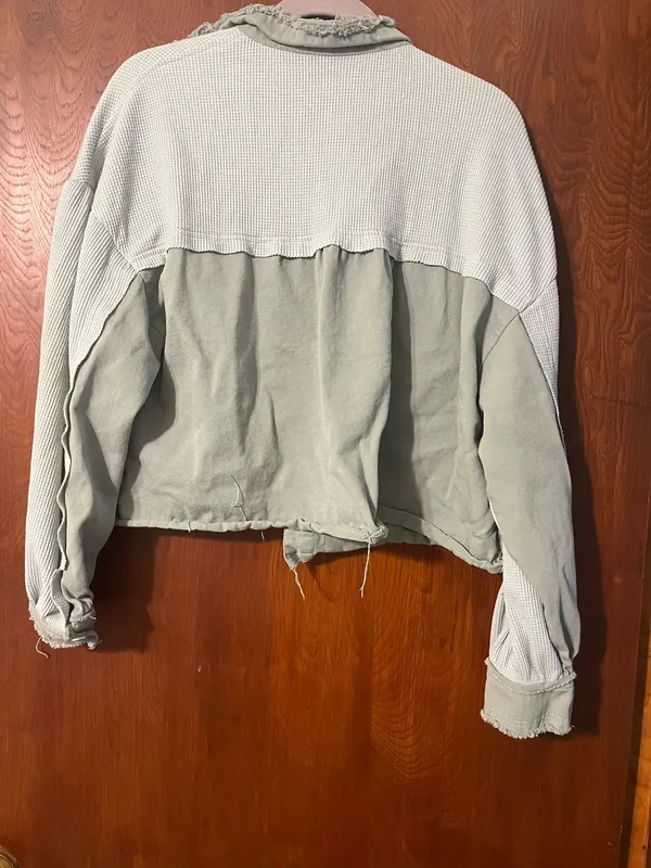 Cropped green jacket Size L - Image 3