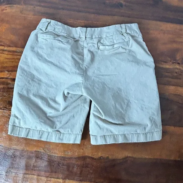 Caslon Women's Beige Chino Shorts Size‎ 4 Casual Flat Front - Image 6