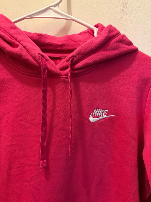 (M) Nike Pink Athletic Hoodie Sweatshirt - Image 3