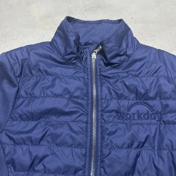 Peter Millar Women's Merge Hybrid Jacket SZ Small Navy Blue Workplace Logo Golf - Image 2
