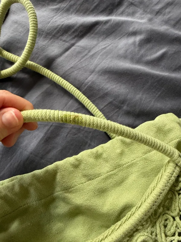 Zara Green Crochet Bag  - Image 2