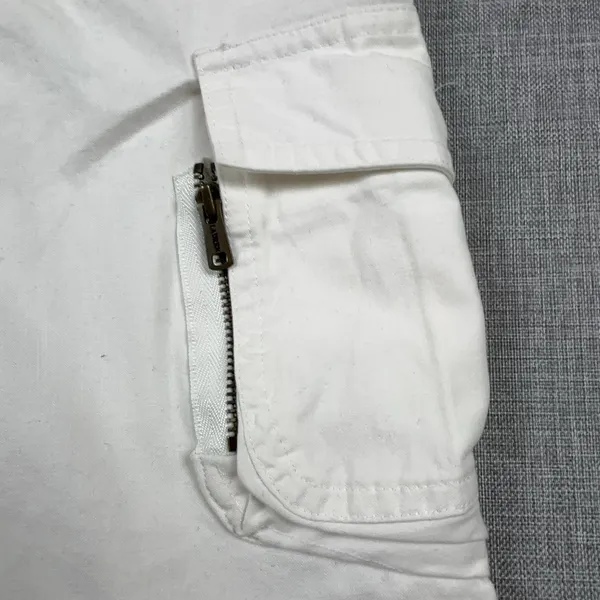 Lauren Jeans Company Ralph Lauren Shorts Womens 10 White Cargo Twill Cotton - Image 8