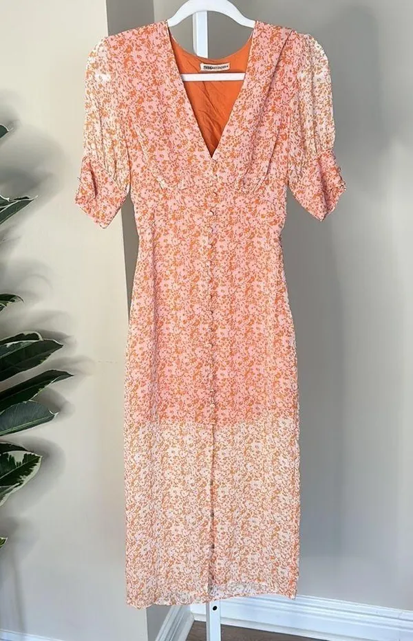 RTR The East Order Peaches Midi Dress size XS - Image 4