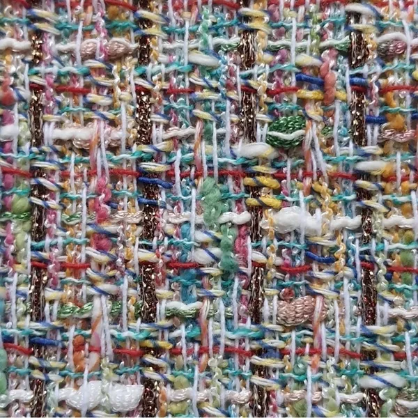 Carlisle Collection Tweed 'Bazar' short-sleeve dress in multi-color tweed - Image 4