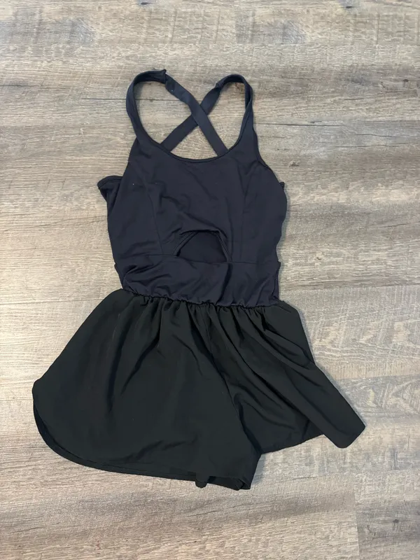 SheIn Black Cutout Romper - Image 3