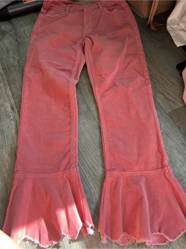 Mother The Cha Cha Chew Pink Corduroy Pants Size 28‎ - Image 9