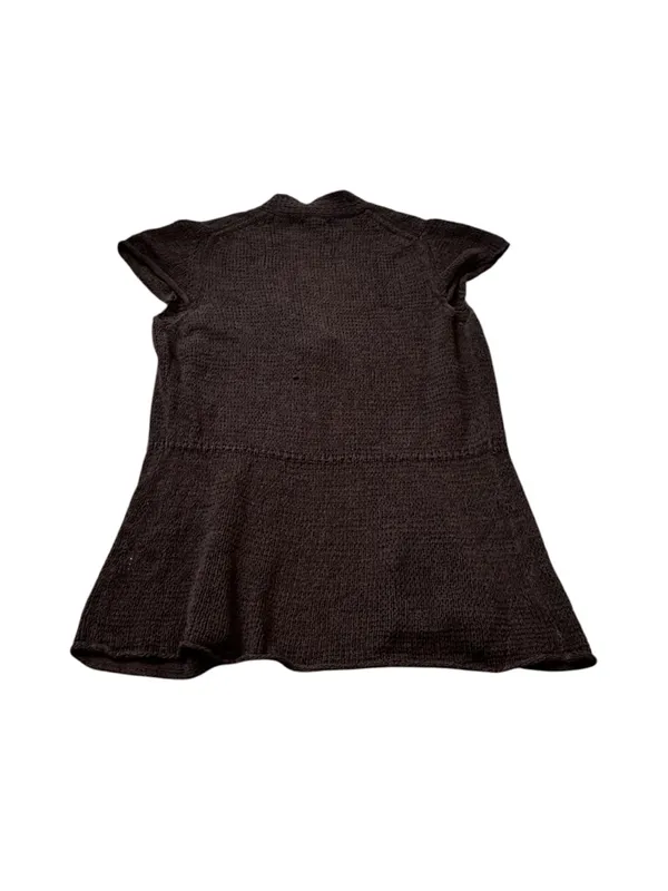 Y2K Tie Front Cardigan Top Cap Sleeve Boho Cottagecore Boho Festival Hippie - Image 7