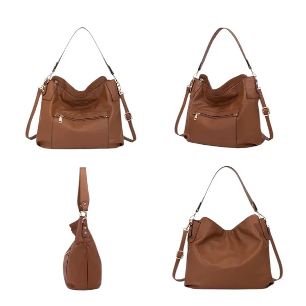 Women's 3-Piece Set Bag One Size Brown - Image 4