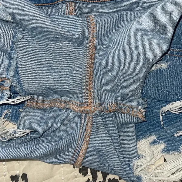 American Eagle HW Jean Shorts Size 0 - Image 8