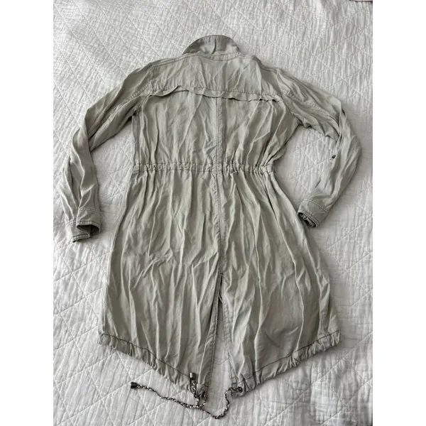 Anthropologie Utility Anorak Parka Twilight Jacket Drawstring Waist Small - Image 5