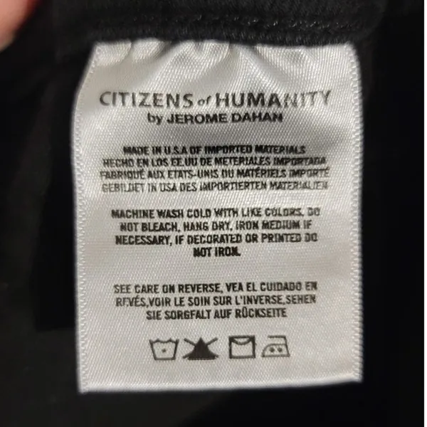 Citizens of Humanity COH Rocket High Rise Skinny Jeans Black 24 - Image 7