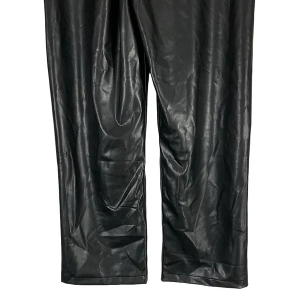 NEW Abercrombie & Fitch The Loose High Waist Faux Leather Pants Size 30 - Image 7