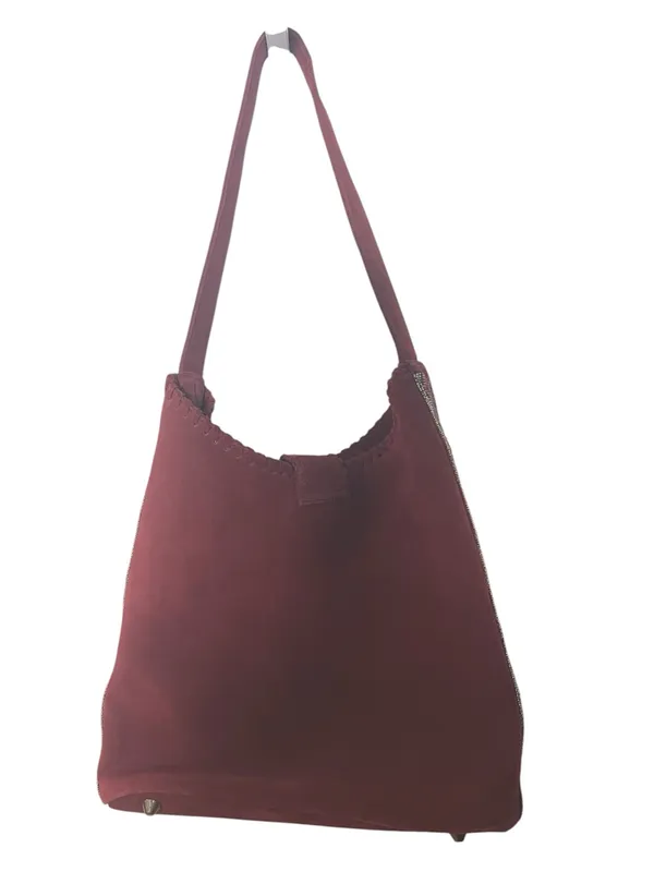 Sundance Leather Hobo Bag Suede Side Beaded Handbag Purse Southwest Boho Western - Image 13