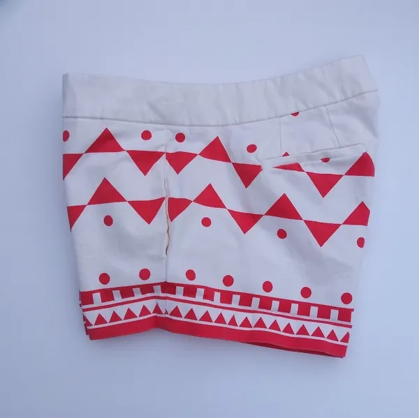 J.Crew Geometric Design Stretch Shorts Sz 2 - Image 2