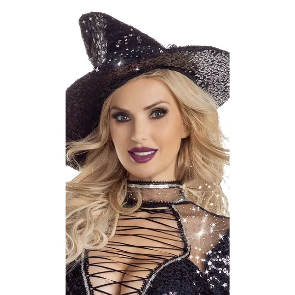NEW Party King Blackout Wicked Witch Sexy Halloween Costume - Image 3