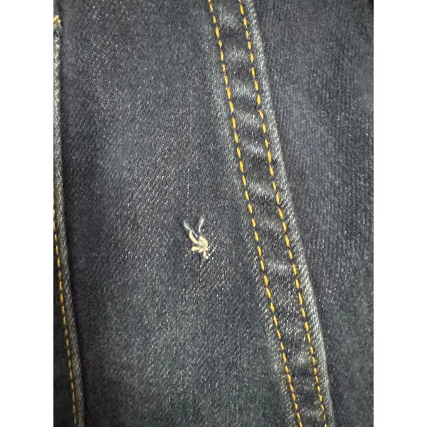 Soft Surroundings‎ Womens High Rise Flare Leg Jeans Dark Wash Blue Size 10 - Image 9
