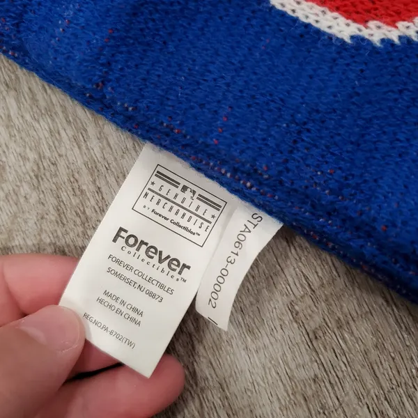 Philadelphia Phillies Red and Blue Wool Scarf - Image 3