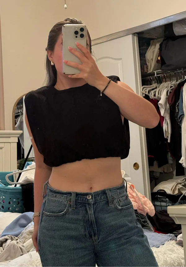 ZARA Black T-Shirt - Image 4