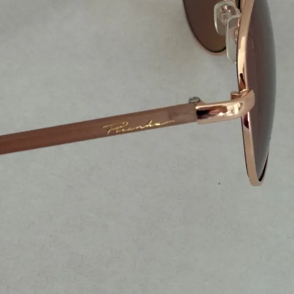 PIRANHA‎ Sofia Aviator Sunglasses. Gold - Image 4