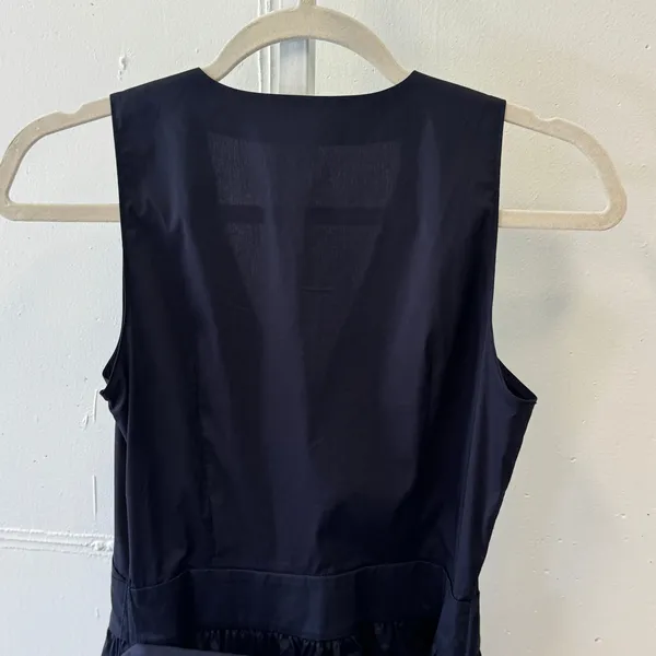 NWT 1901 Nordstrom Navy Night Sleeveless Peplum Wrap Top AS389392MI Size 0 - Image 6