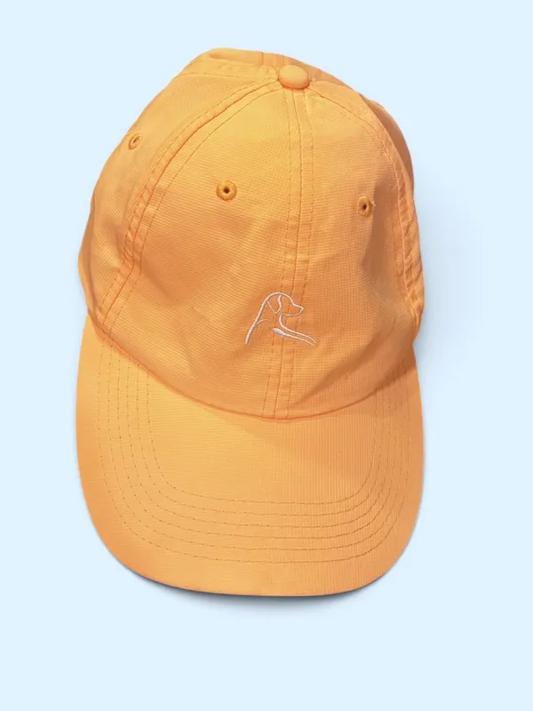 Rhoback The Poly Performance Hat Peach Adjustable Golf Running Cap Orange - Image 3