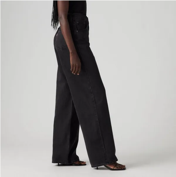 Levi’s Women’s High Rise Cinch Baggy Jeans - Black Wash Size 28 X 31 NWT - Image 2