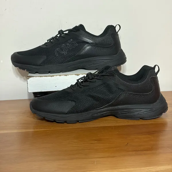 Ryka Sky Walk Swift Womens 7.5W Black Bungee Lace Walking Shoes Sneakers - Image 2