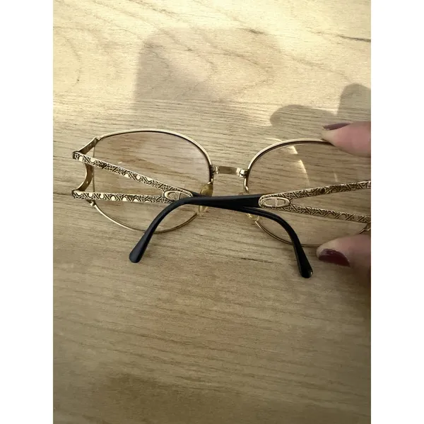 Vintage CHRISTIAN DIOR Sunglasses Rare Lunette de Soleil Oversize 70s Black Gold - Image 10