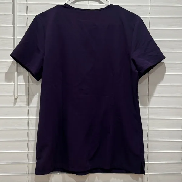 FIGS Technical Collection Purple V-Neck Scrub Top Short Sleeve Women's‎ Size S - Image 4