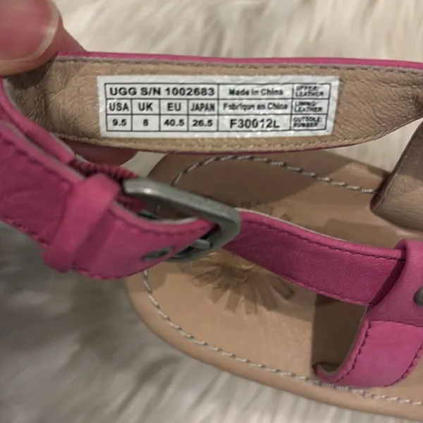 Ugg Pink Gaiana Wedge Sandals - Image 3