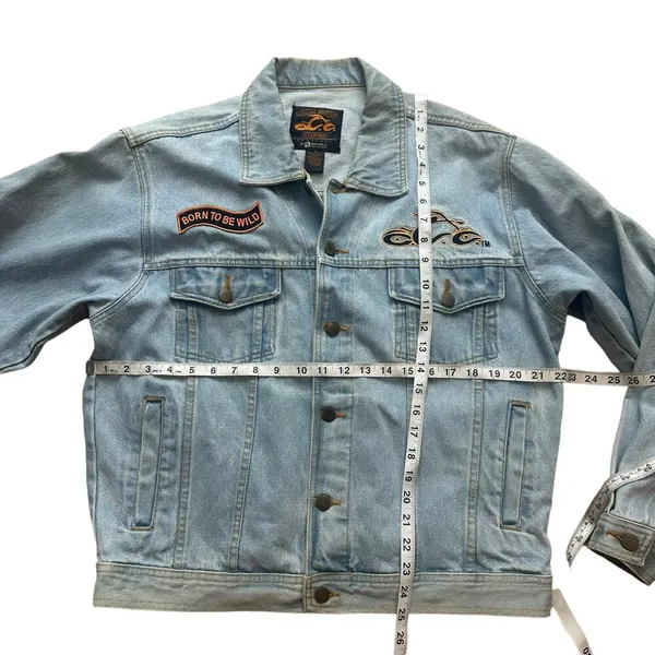 Orange County Choppers Denim Jacket Size Medium - Image 4