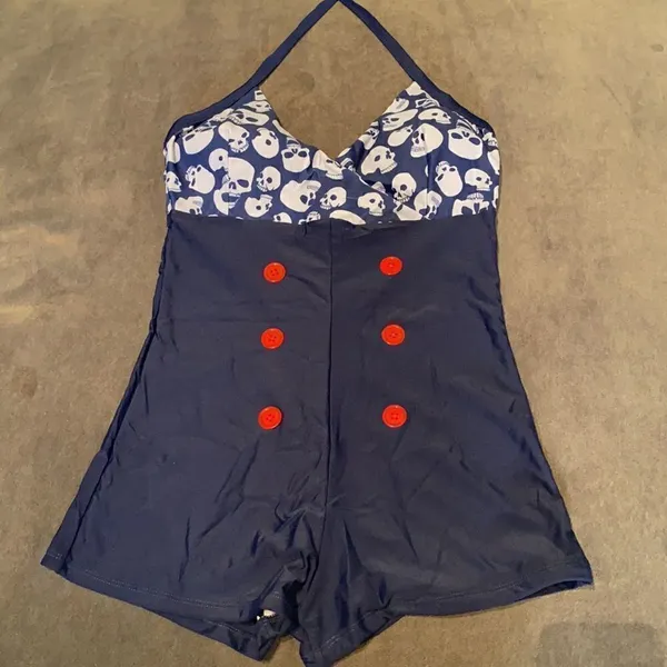 Women’s One Piece Swimsuit Halter Neck Size 4 NWOT - Image 7