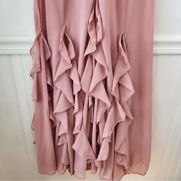 Lulus Pink Blush Dress Maxi ruffled - Image 5