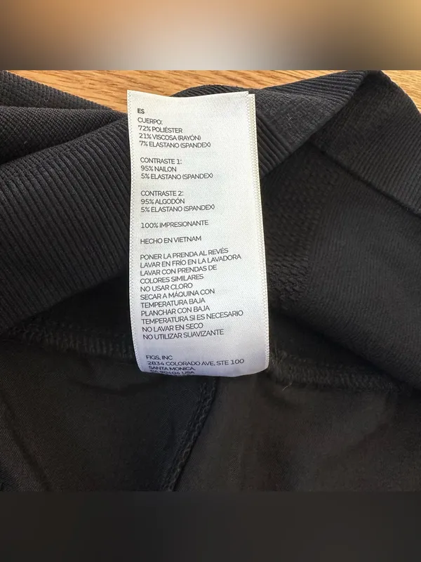 FIGS Zamora Maternity Jogger Scrub Pants Black Petite XXL - Image 10