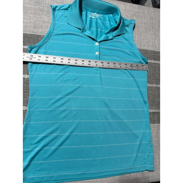 Nike Golf Dri Fit Sleeveless Polo Shirt Women's Medium‎ Tour Performance - Image 3