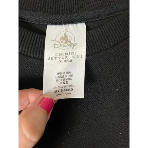 Walt Disney World, 50th Anniversary Black Sweater Pullover Top Womens Size Small - Image 6