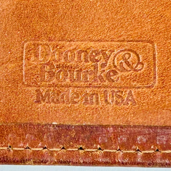 Vintage Dooney & Bourke All Weather Leather Checkbook Wallet, Taupe/British Tan - Image 9