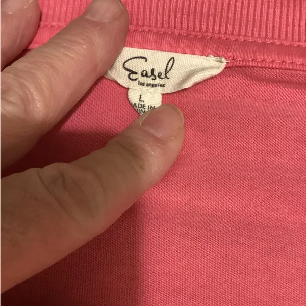 Easel Pink Casual Top - Image 4
