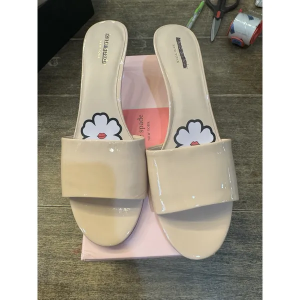 KATE SPADE New York Women's Size 9.5‎ M Savvi Heeled Sandal, Tusk NEW - Image 2