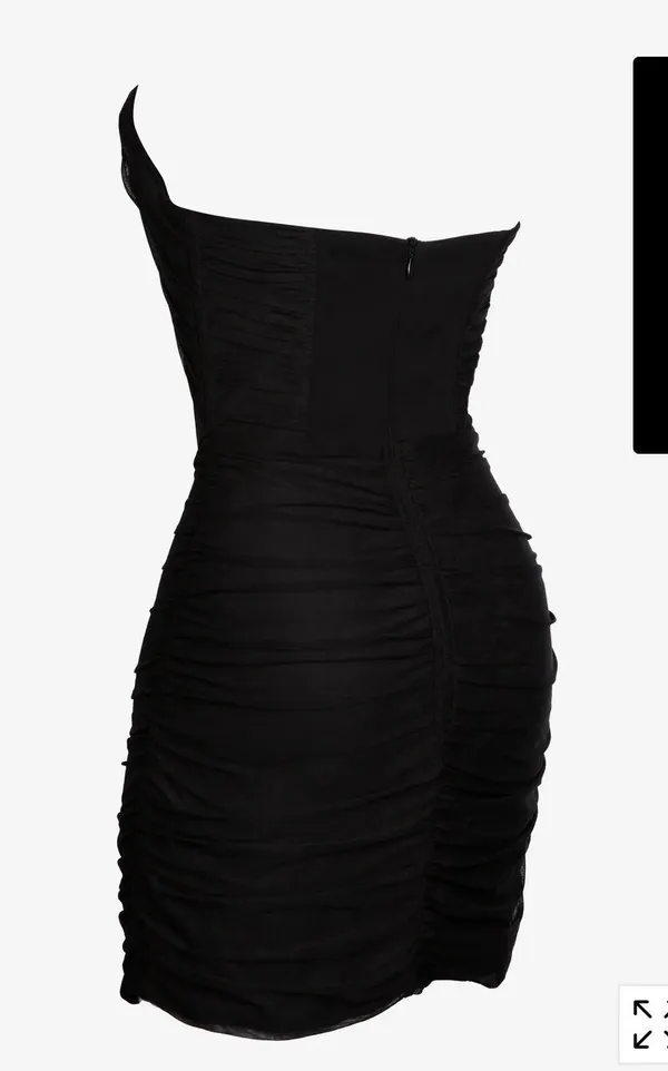Heiress Beverly Hills Black Plunge Corset Dress - Image 5