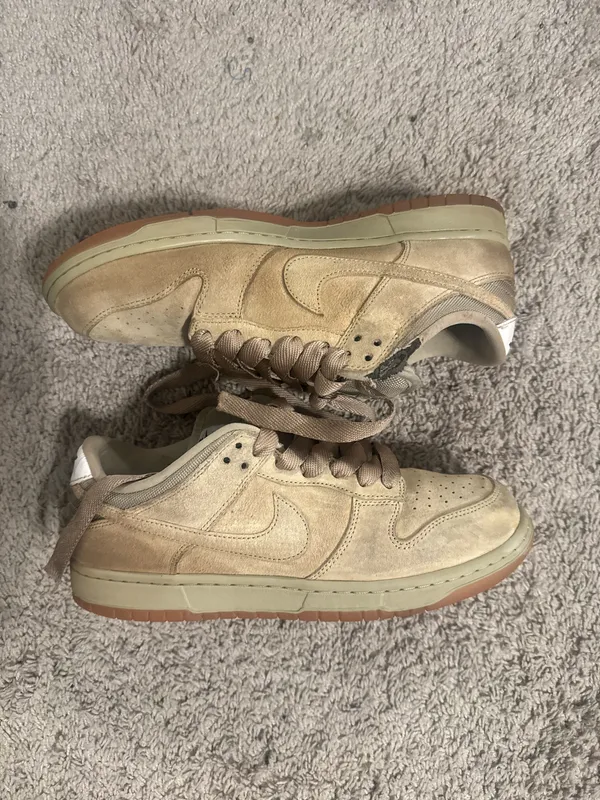 Brown and Cream Nike Dunks - Image 2