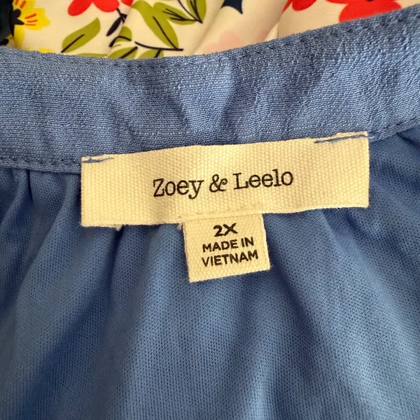 Zoey & Leelo 2X Blue Dress - Image 4