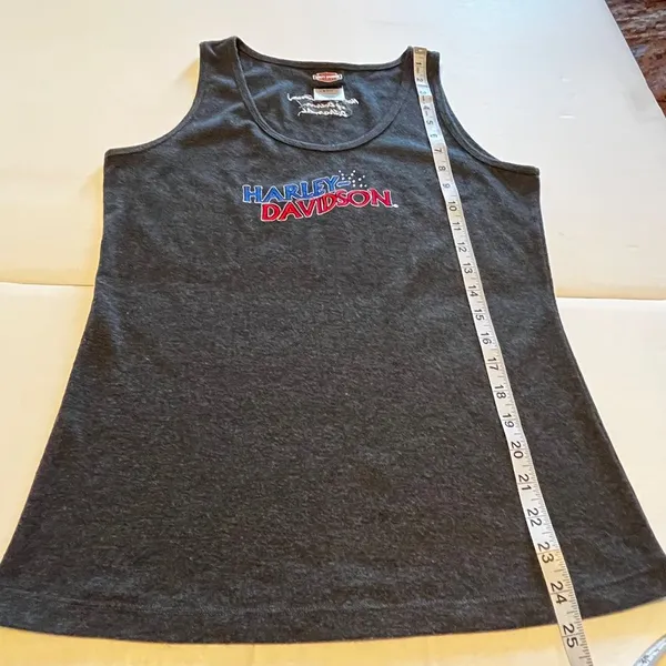 Harley-Davidson Dothan‎ Alabama grey women's tank top size Large L - Image 8