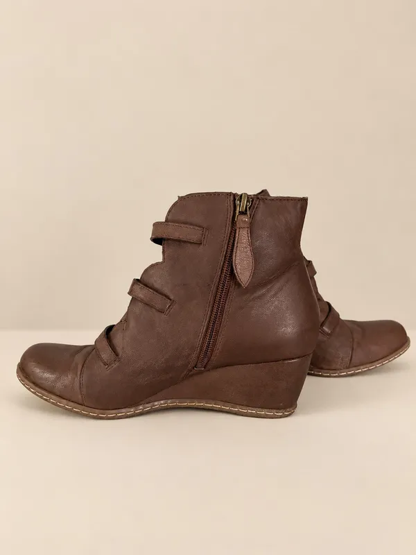 Franco Sarto brown ankle booties  - Image 6