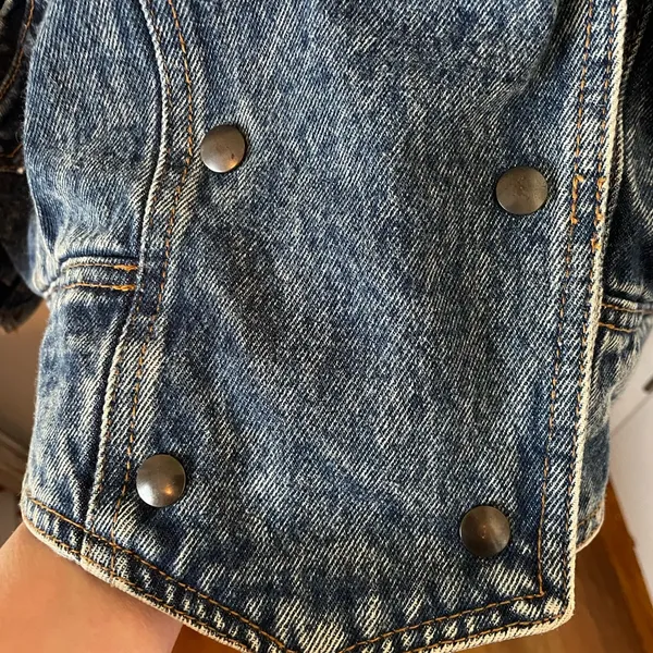 🤠Fringe Denim Western Jacket💃🏼 ~Large Blue - Image 8