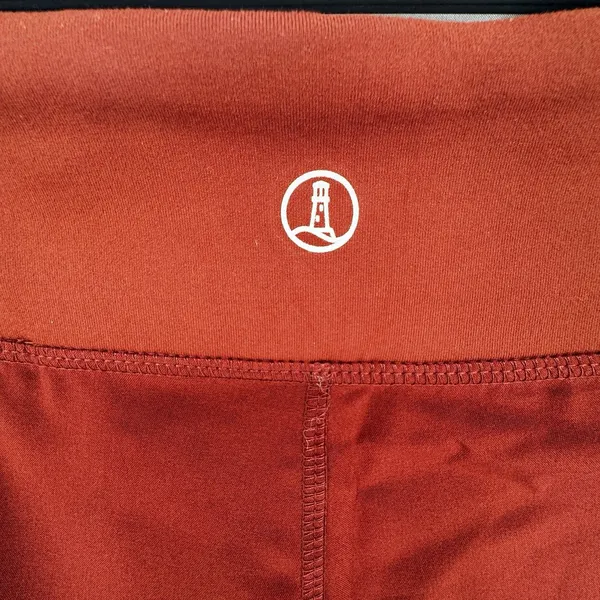 Lands End Everyday Active Pants L Rust Pull On Stretch Pockets Athleisure - Image 3